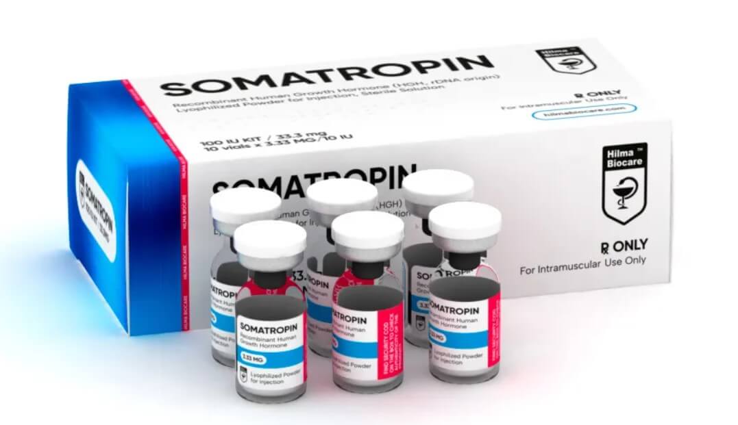 Somatropin-100IU-10 lahviček-hilma