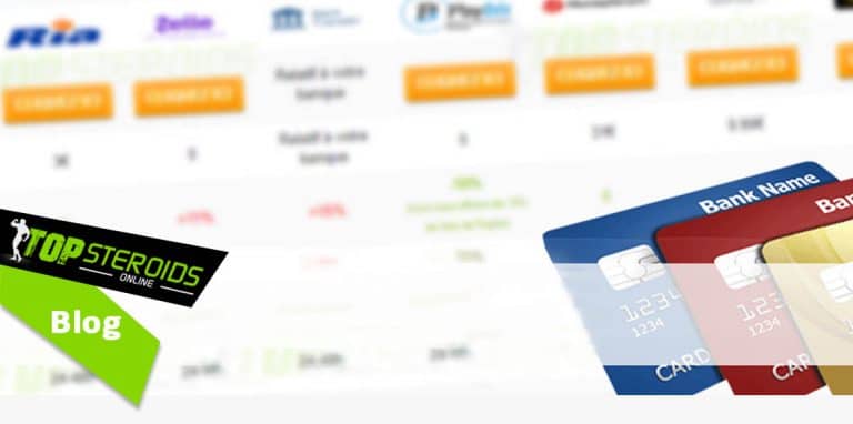 Banner de métodos de pago de los mejores esteroides en línea