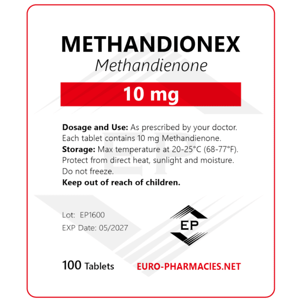 Methandionex 10 (Dianabol) - 10mg/tab -100 tab/bag - Euro Pharmacies