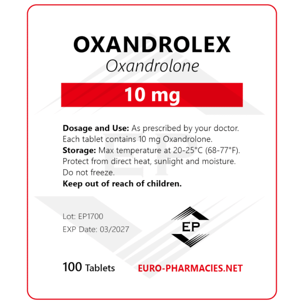 Oxandrolex 10 (Anavar) - 10mg/tab -100 tab/bag - Euro Pharmacies