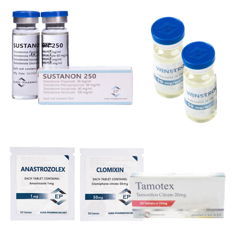Packung zur Steigerung der Trockenmasse der Stufe II (INJECT) – Sustanon + Stanozolol (8 Wochen) Euro Pharmacies