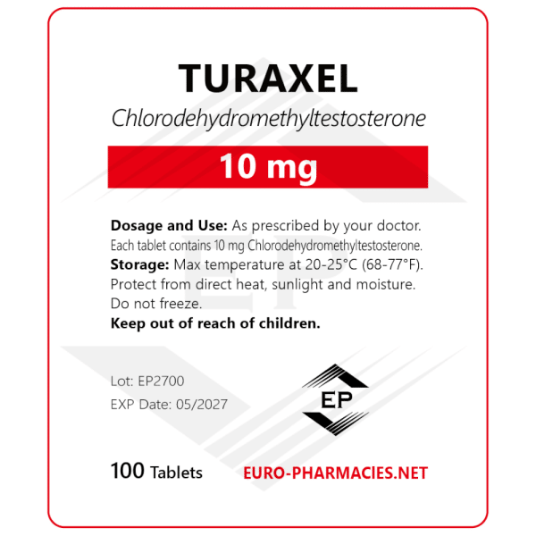 Turaxel 10 (Turanabol) - 10mg/tab -100 tab/bag - Euro Pharmacies
