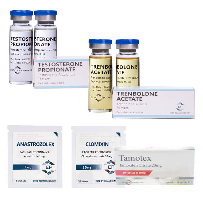 PAKIET PRZYBIERANIA SUCHEJ MASY – PROPIONian TESTOSTERONU + OCTAN TRENBOLONU + PCT (6 tygodni) Euro Pharmacies