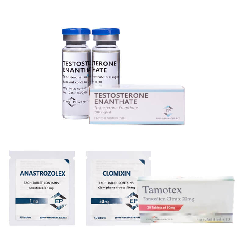 Pakiet na przyrost masy (INJECT) – TESTOSTERON ENANTHATE 250 + OCHRONA + PCT Euro Pharmacies