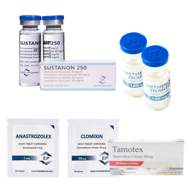 Pacote de ganho de massa magra (INJETO) - SUSTANON + PRIMOBOLAN + PCT (8 semanas) Euro Pharmacies