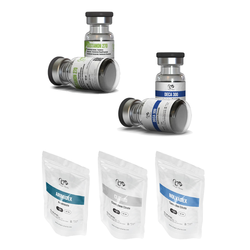 LEVEL I balíček pro zvýšení hmotnosti (INJECT) – SUSTANON + DECA + PCT (8 týdnů) Dragon Pharma