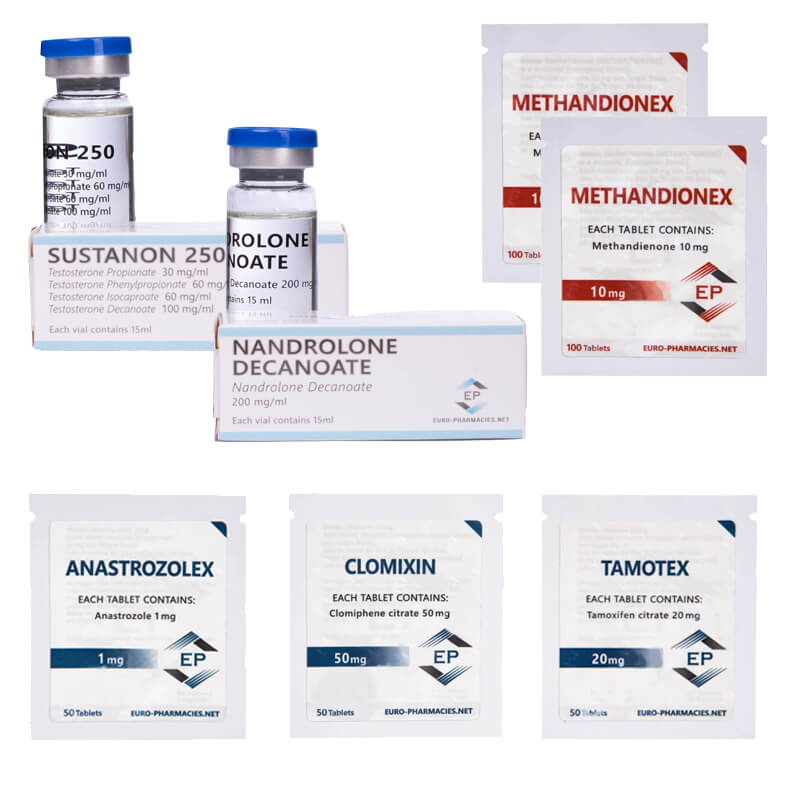 Pacchetto presa di massa (INJECT) SUSTANON + DECA + DIANABOL (8 settimane) Euro Pharma