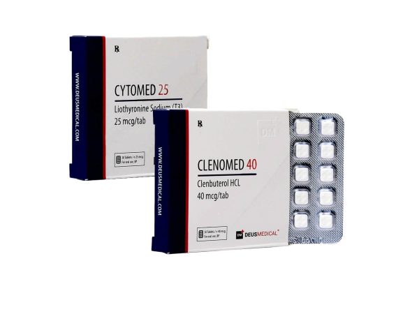 Abnehmpaket für Frauen Deus Medical CLENBUTEROL T3 8 Wochen
