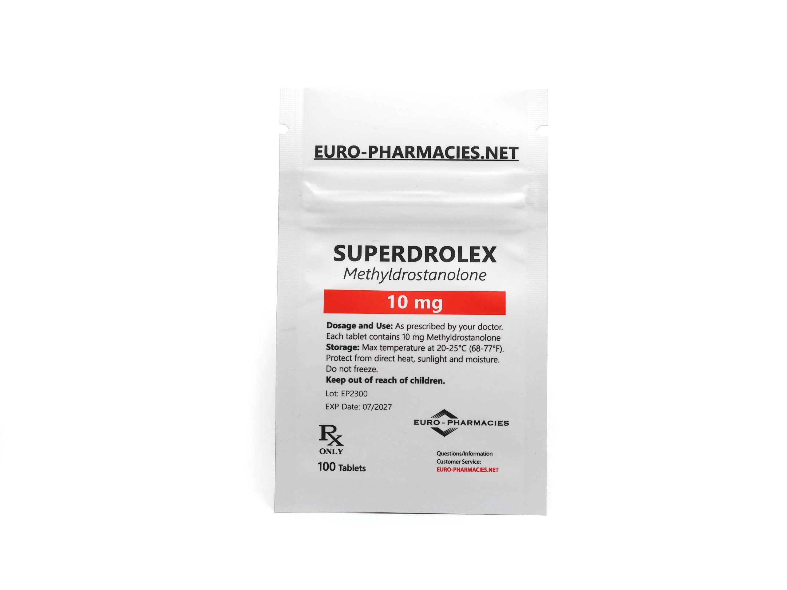 Europharmacies Beutel Superdrolex (Methyldrostanolon)