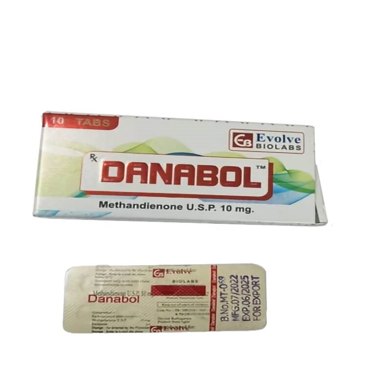 Danabol tabs (methandienone 10mg) (10 comprimidos) – Evolve Biolabs