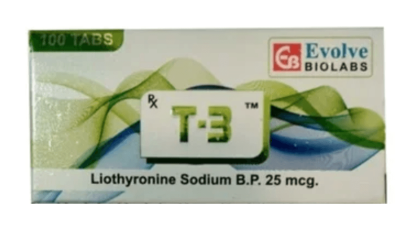 T3 Liothyronin sodium 100 Pills Evolve Biolabs