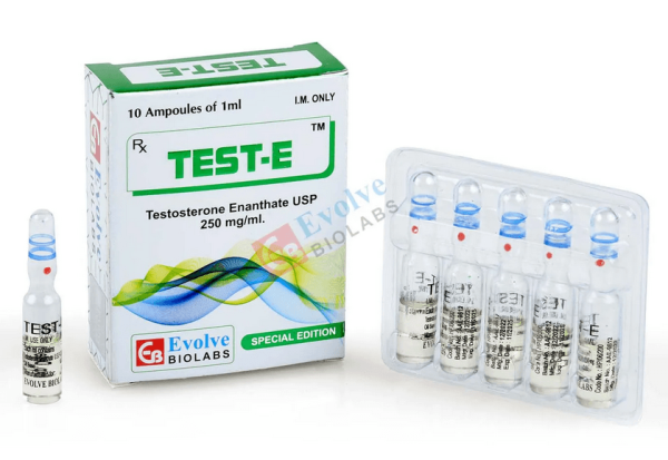 Testosterone Enanthate 250mg ml 10x1ml amps Evolve Biolabs