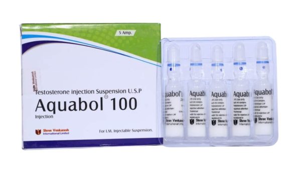 AQUABOL - Testosterone Suspension 100mg/ml (5amps x 1ml) - Shree Venkatesh