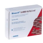 Binocrit 5000 Iu 0,5 ml. 6 Soluzione iniettabile in siringhe preriempite – Epoetina alfa – Sandoz