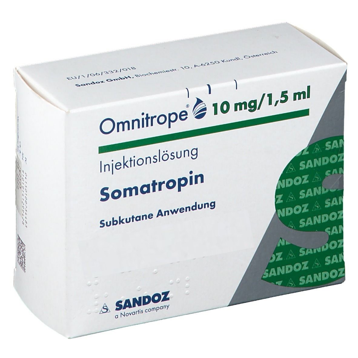 Somatropin – Omnitrope 30 Iu 10 Mg 1.5 Ml Cart. –Sandoz