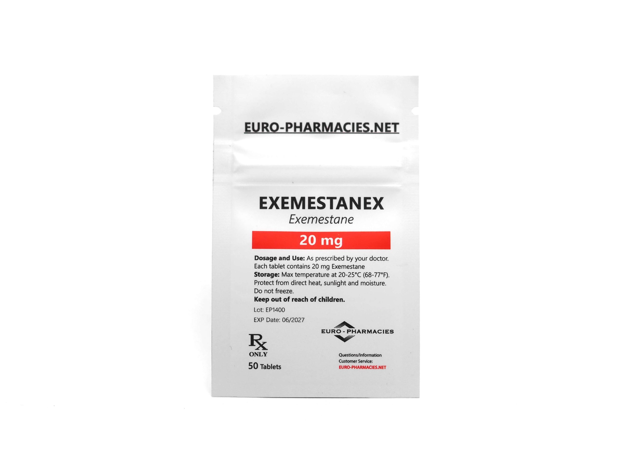 Europharmacies Beutel Exemestanex (Aromasin)