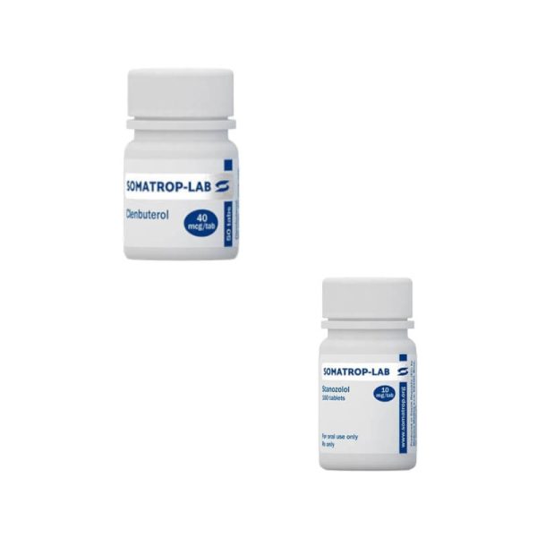 Winstrol+ Clenbuterol Somatrop Labs Pacote Introdutório para Perda de Peso para Mulheres (8 Semanas)