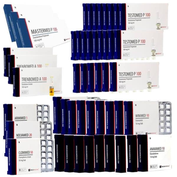 EXTREMES LEAN MASS GAIN PACK Testosteron Propionat + Trenbolonacetat + Mastprotein + Anavar + Winstrol oral (16 Wochen) DEUS