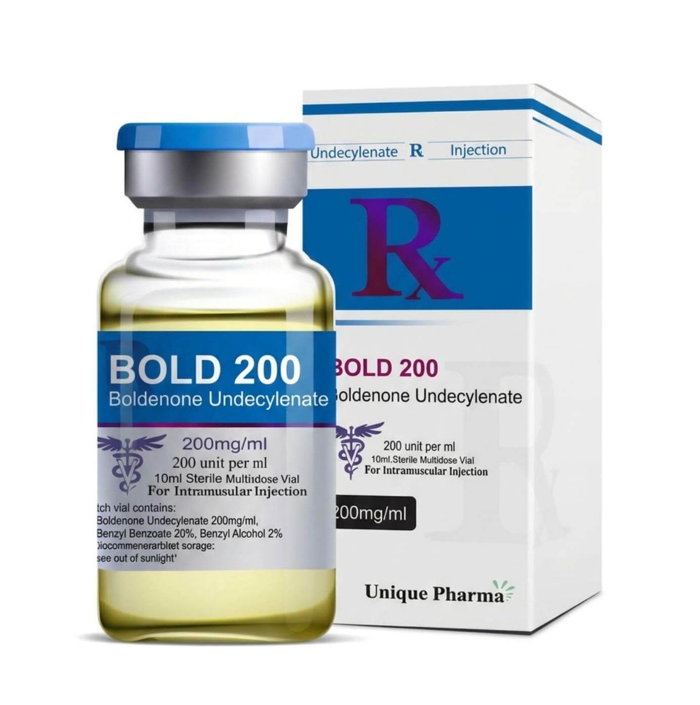 BOLD 200 – Boldenone undecylenate (200mg/ml 10 ml) – UNIQUE-PHARMA