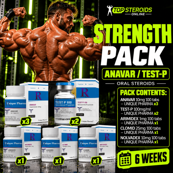 Pack prise de force (6 semaines) - Anavar / Test-P - UNIQUE PHARMA