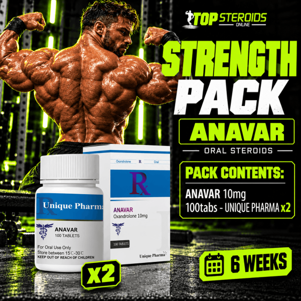 Pack prise de force - Anavar - 6 semaines - Stéroides oraux - UNIQUE PHARMA