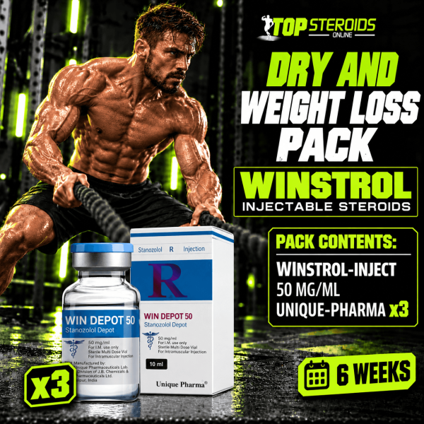 Pack sèche et perte de poids Winstrol (Inject) - UNIQUE PHARMA