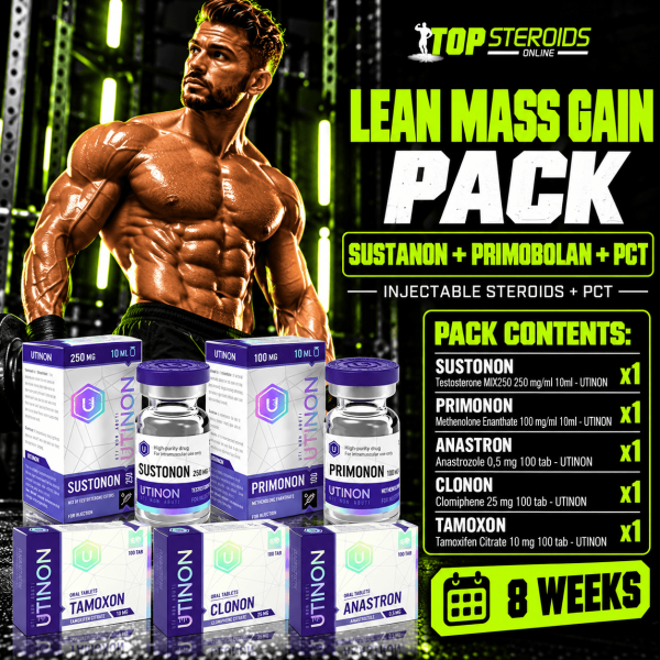 PACK MUSCLE SEC (INJECT) - SUSTANON + PRIMOBOLAN + PCT (8 semaines) UTINON