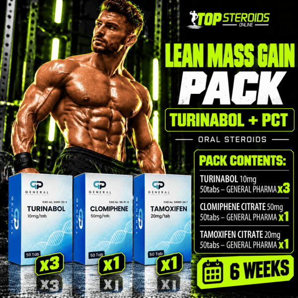 PACK MUSCLE SEC (ORAL) - TURINABOL + PCT - 6 semaine GENERAL PHARMA