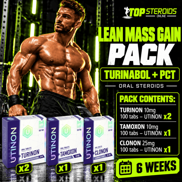PACK MUSCLE SEC (ORAL) - TURINABOL + PCT - 6 semaine UTINON