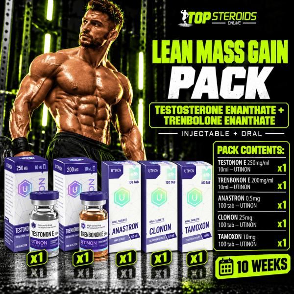 PACK PRISE DE MASSE SÈCHE – Testostérone Enanthate + Trenbolone Enanthate (10 semaines) UTINON