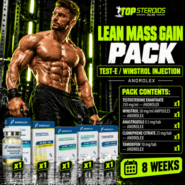 Pack Prise De Masse Sèche - Test-E / Winstrol Injection - 8 semaines - ANDROLEX