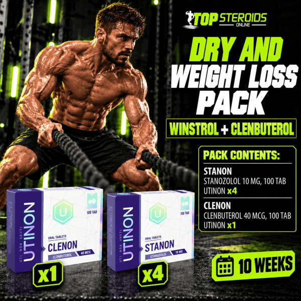 Pack sèche - Winstrol + Clenbuterol - Stéroides oraux (10 Semaines) UTINON