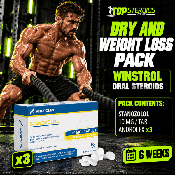 Pack sèche - Winstrol - Stéroides oraux (6 Semaines) ANDROLEX