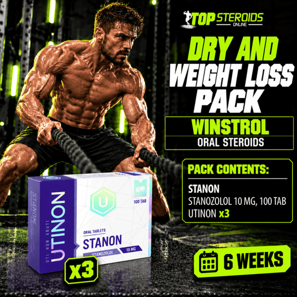 Pack sèche - Winstrol - Stéroides oraux (6 Semaines) UTINON