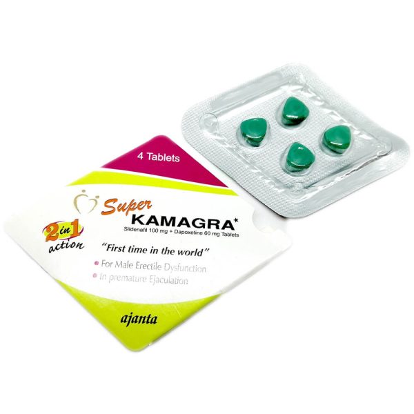 SUPER KAMAGRA (Sildenafil Citrate + Dapoxetine) (4 tabs)