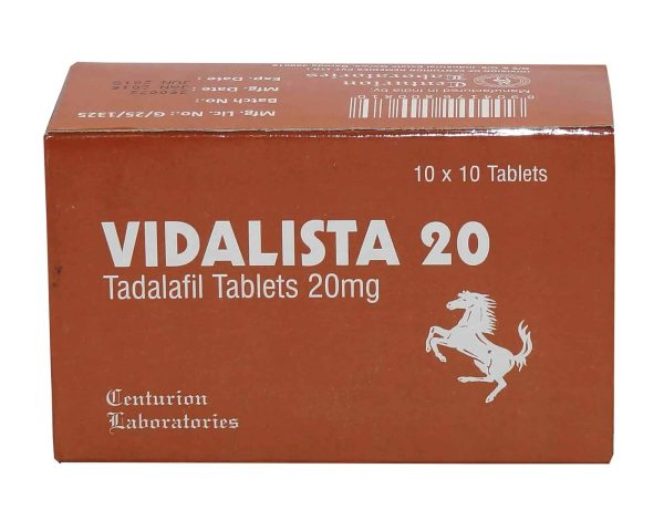 VIDALISTA 20 MG (Tadalafil 20mg) (100 tabs) - CENTURION