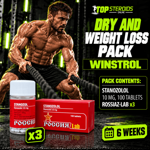 Pack sèche - Winstrol - Stéroides oraux (6 Semaines) ROSSIAZ
