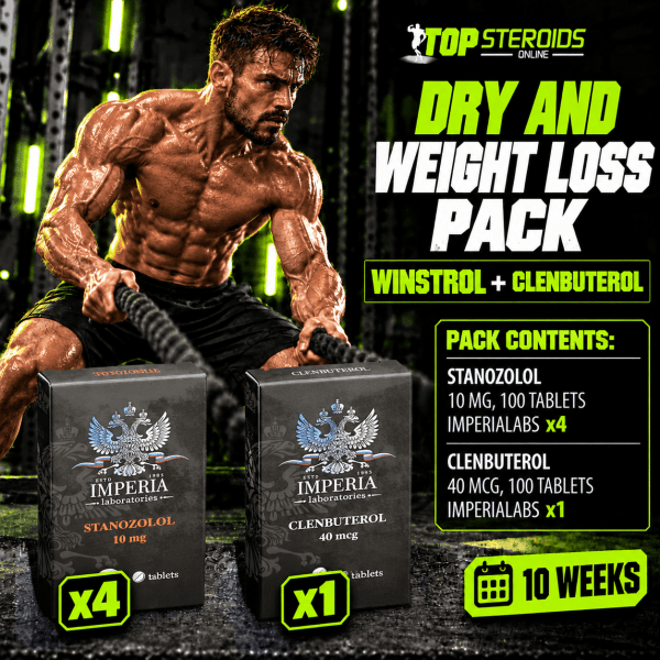 Pack sèche - Winstrol + Clenbuterol - Stéroides oraux (10 Semaines) ImperiaLabs