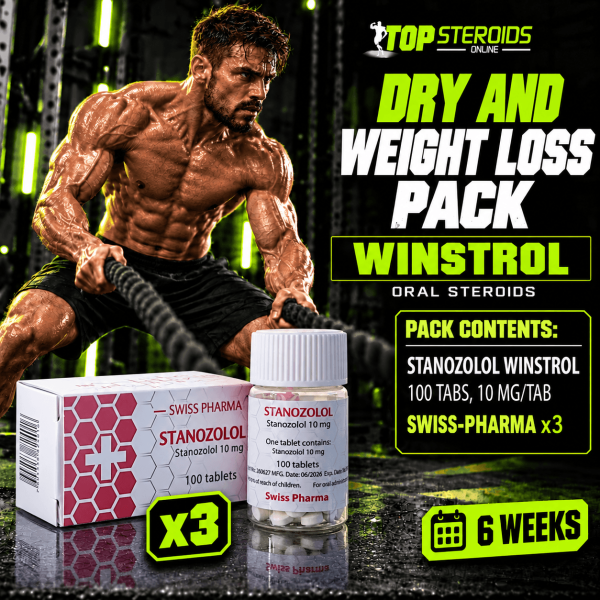 Pack sèche - Winstrol - Stéroides oraux (6 Semaines) SWISS