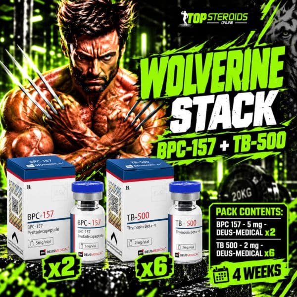 Pack Peptides Wolverine Stack débutant – BPC-157 + TB-500 – DEUS (4 semaines)
