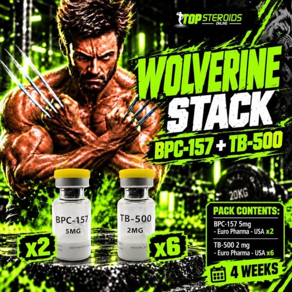Pack Peptides Wolverine Stack débutant – BPC-157 + TB-500 – EURO PHARMA USA (4 semaines)