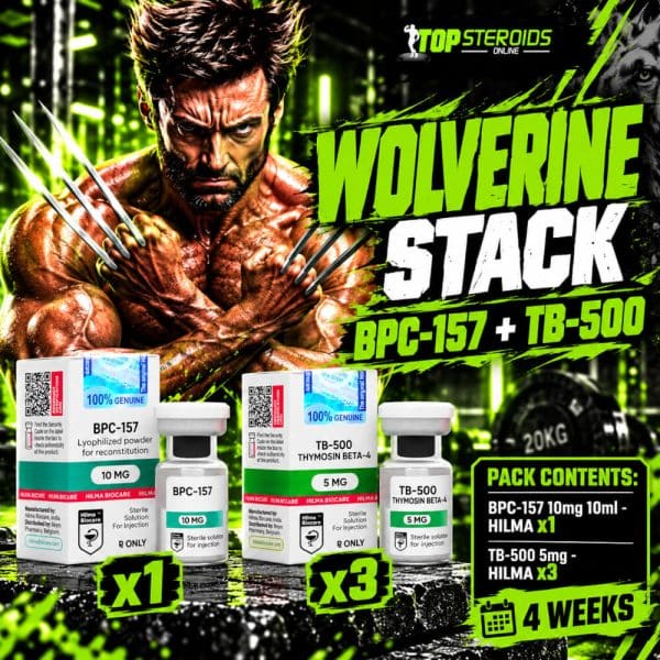 Pack Peptides Wolverine Stack débutant – BPC-157 + TB-500 – HILMA (4 semaines)