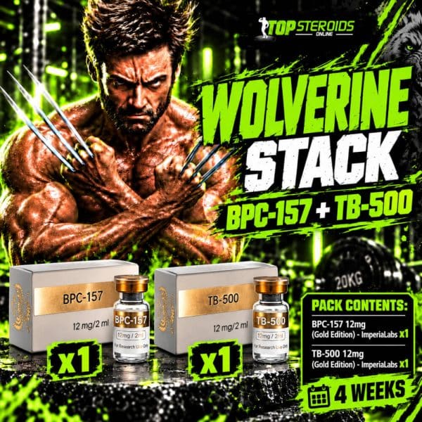 Pack Peptides Wolverine Stack débutant – BPC-157 + TB-500 – ImperiaLabs (4 semaines)