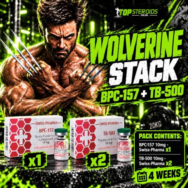 Pack Peptides Wolverine Stack débutant – BPC-157 + TB-500 – SWISS (4 semaines)
