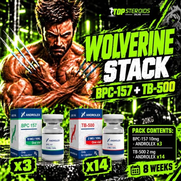 Pack Peptides Wolverine Stack Avancée – BPC-157 + TB-500 – ANDROLEX (8 semaines)