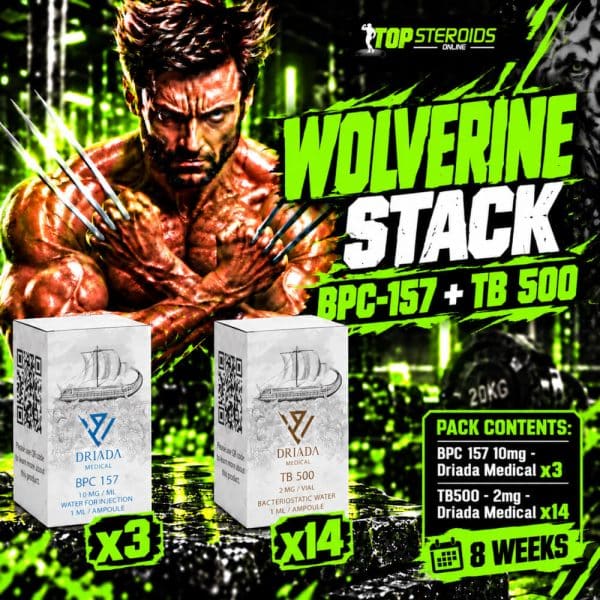 Pack Peptides Wolverine Stack Avancée – BPC-157 + TB-500 – DRIADA (8 semaines)