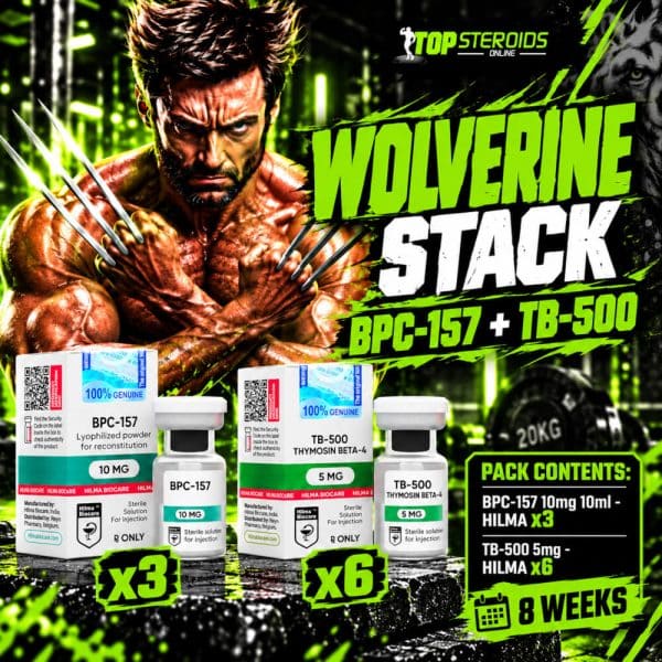 Pack Peptides Wolverine Stack Avancée – BPC-157 + TB-500 – HILMA (8 semaines)