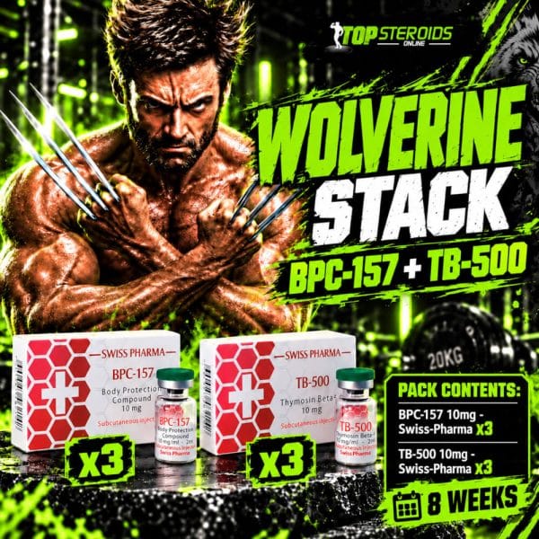Pack Peptides Wolverine Stack Avancée – BPC-157 + TB-500 – SWISS (8 semaines)